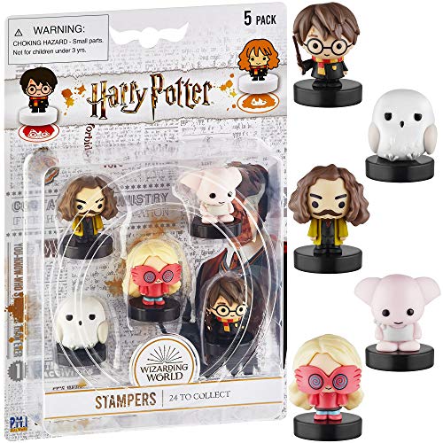 Self-Inking Harry Potter Stampers â€“ Harry Potter Gifts, Collectables, Party Decor, Cake Toppers â€“ Harry Potter, Dobby, Luna Lovegood, Hedwig , 2.5 in. Tall (HP5040 -E)