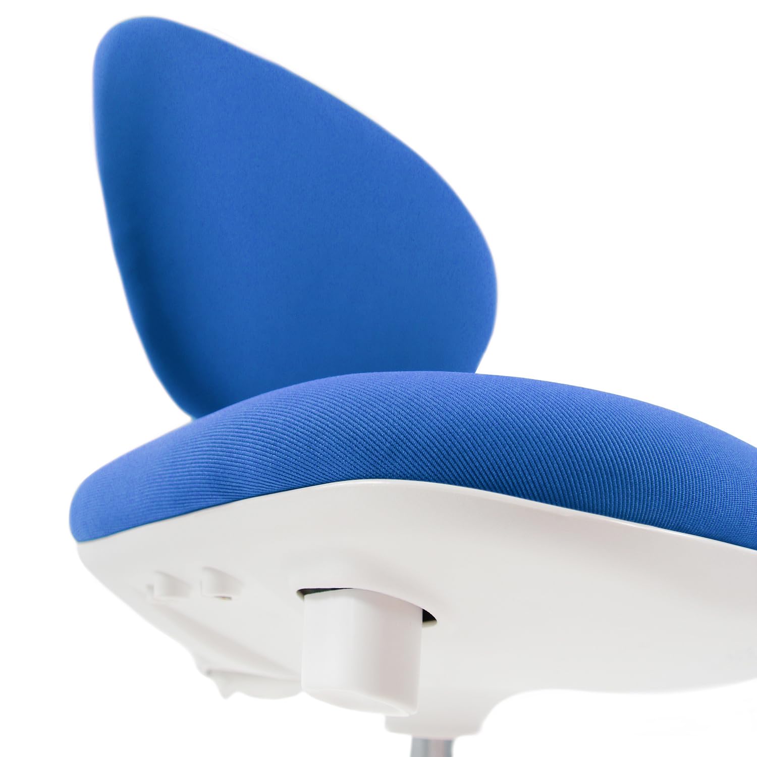 hjh OFFICE 670970 Kinder- und Jungenddrehstuhl Kid VIVO Stoff Blau/Weiß Kinderbürostuhl mit höhenverstellbarer Rückenlehne