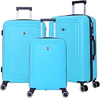 Conjunto de Malas Panteão 3 Peças Rígida Santino SDV502J Cor: Verde
