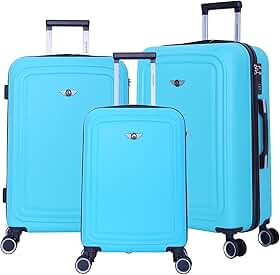 Conjunto de Malas Panteão 3 Peças Rígida Santino SDV502J Cor: Verde