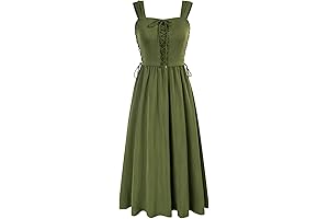 Women's Renaissance Summer Flowy Costume Dress