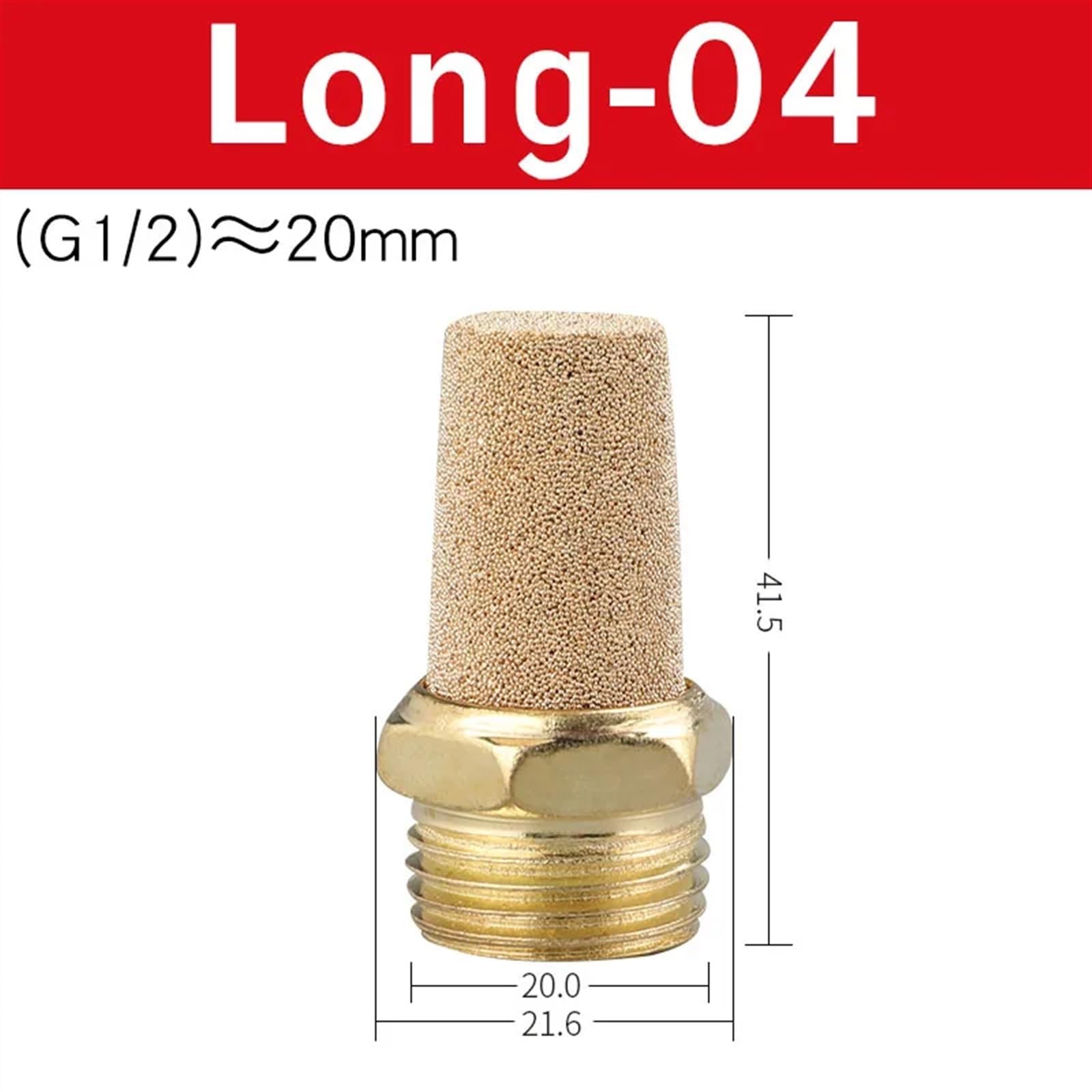 10pcs Pneumatic Exhaust Muffler Brass 1/8