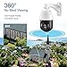 EVERSECU 2MP Auto-Cruise PTZ Security Camera 20X Optical Zoom HD 4-in-1 TVI/AHD/CVI/CVBS Video Surveillance- Pattern Scan, Waterproof, Night Vision, Coaxial Wired High Speed Dome CCTV Camera