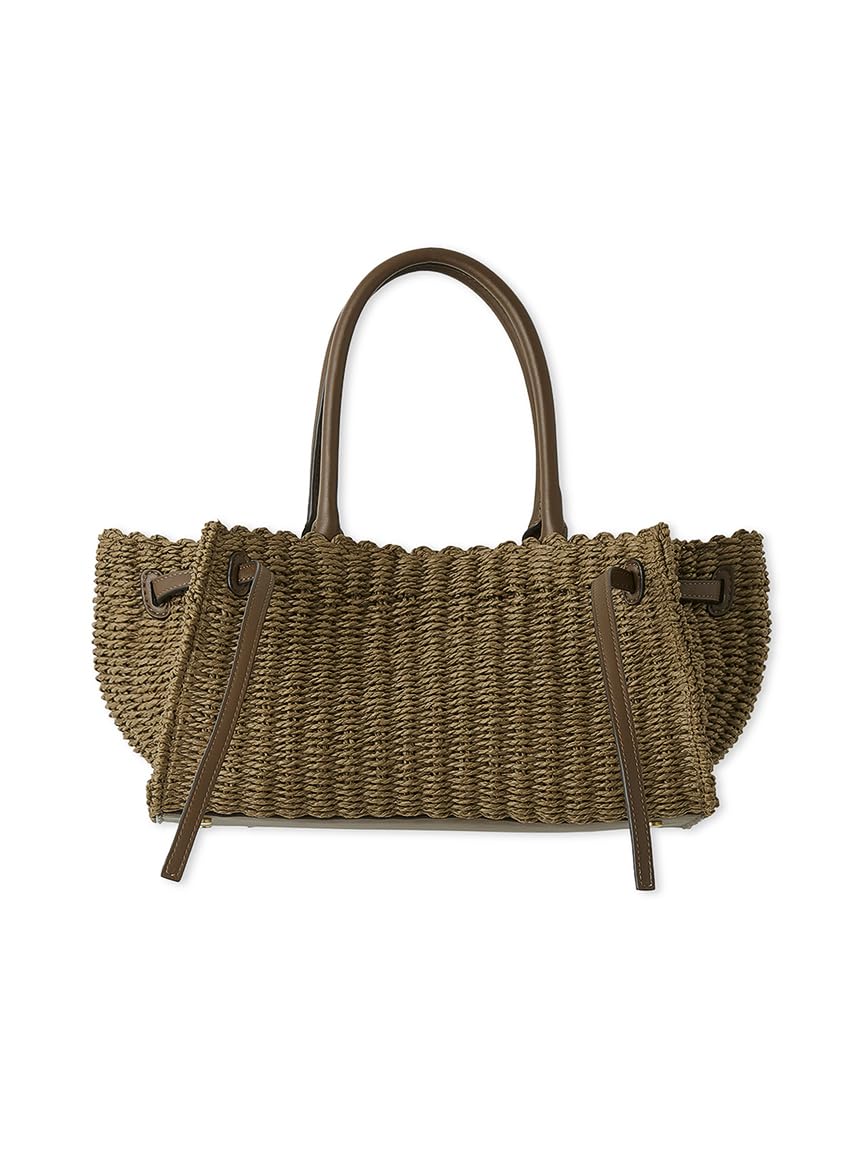 ミラオーウェン　フロントベルトワイドペーパー トートバッグ　カゴバッグ　完売品 ミラオーウェン フロントベルトワイドペーパー トートバッグ