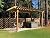 Pergola Depot Big Kahuna 14x14 Cedar Pergola Kit with 8' Posts and End Shape B
