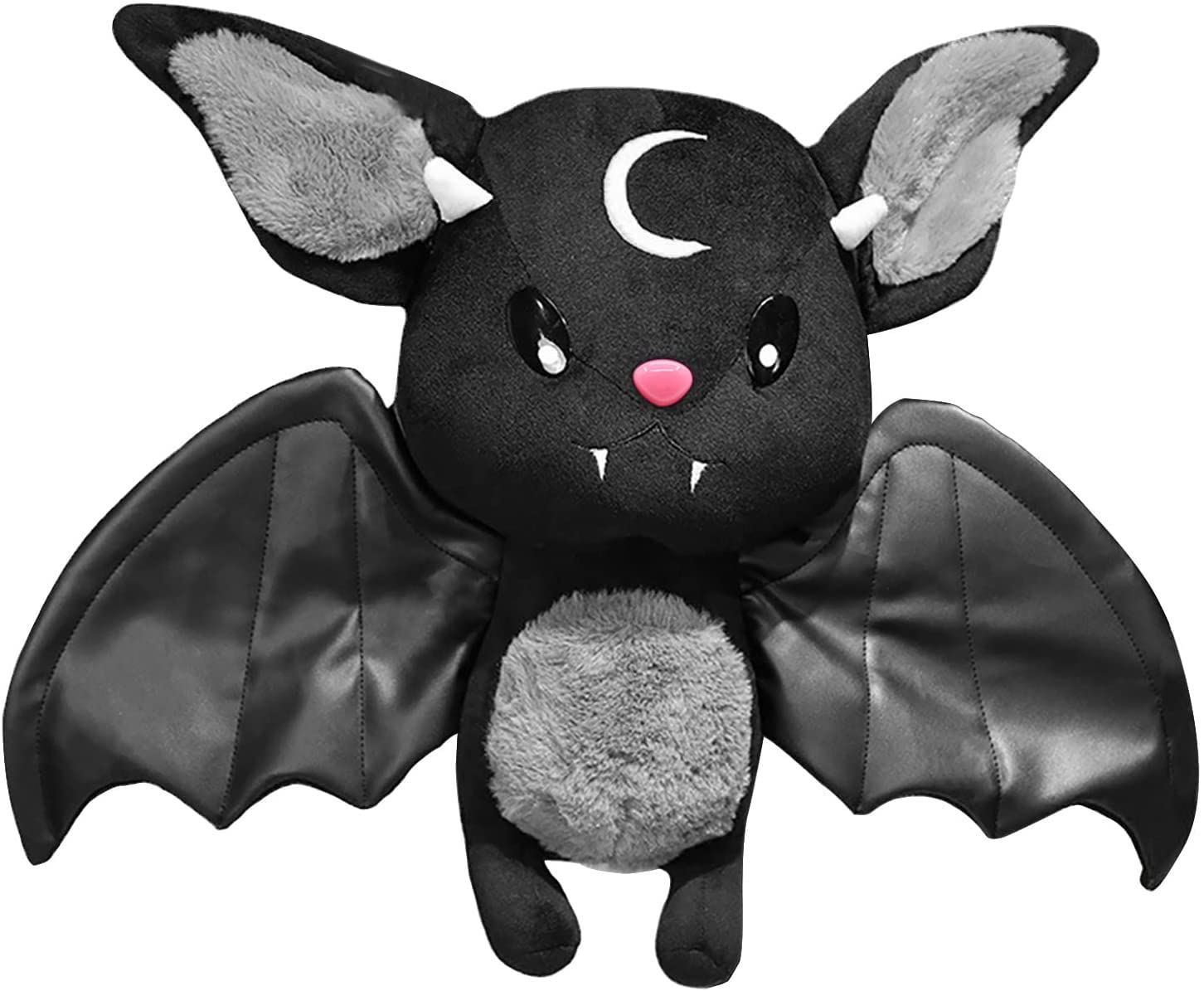 11.8 " Standard Kawaii ​Black bat Stuffed Animal Plush Toy for Kids, Soft, Easy to Clean, bat Themed Gifts (Black)