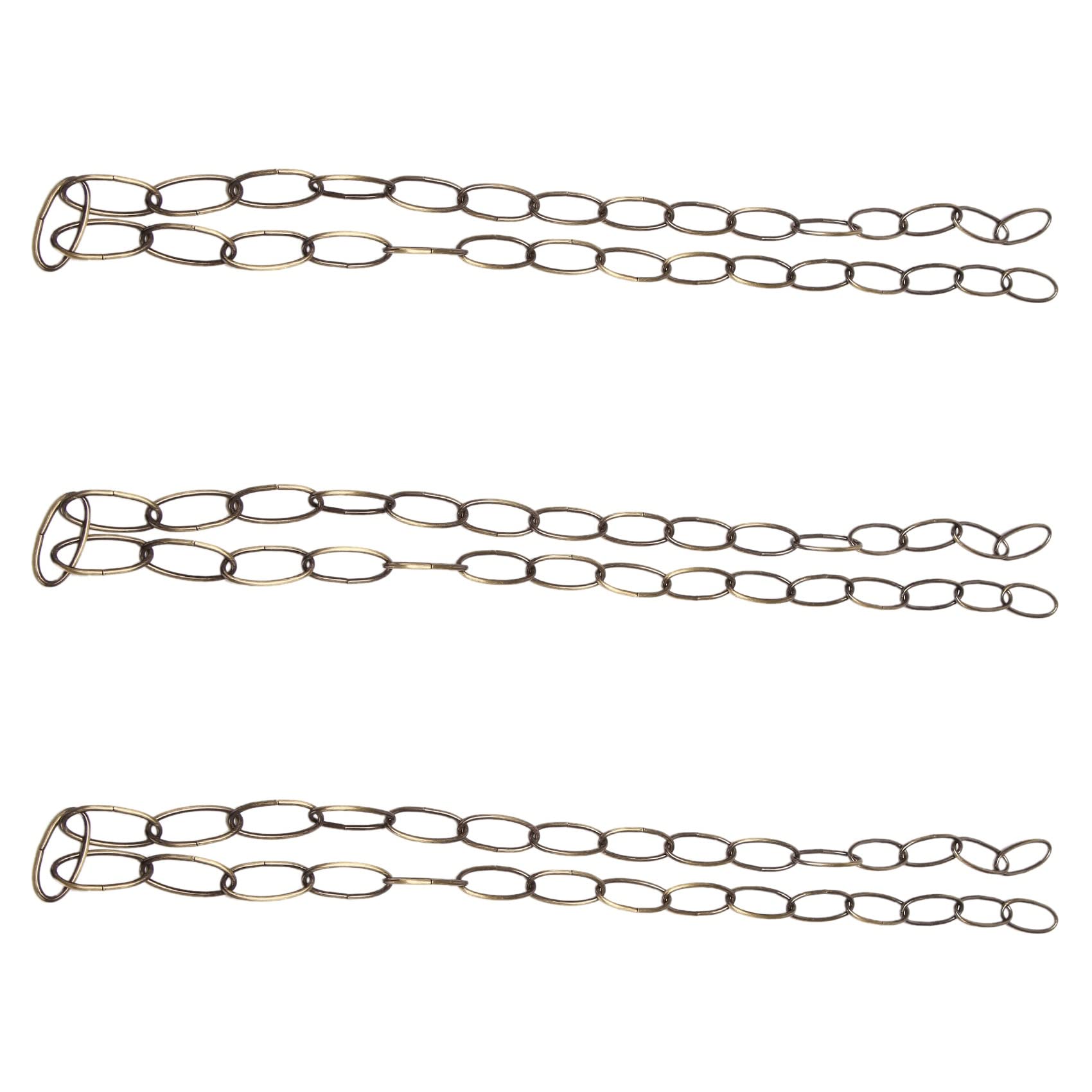 Hndhbfgrt 3X 1M Heavy Duty Chain for Vintage Chandelier Hanging Lamp,Green Bronze