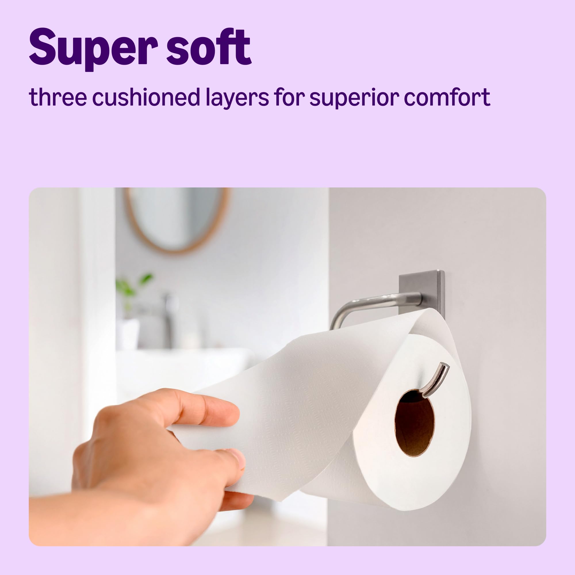 by Amazon Super Soft Toilet Tissue, 3-ply, 9 Rolls (1 Pack of 9), 200 Sheets per Roll, FSC Certified — view 4