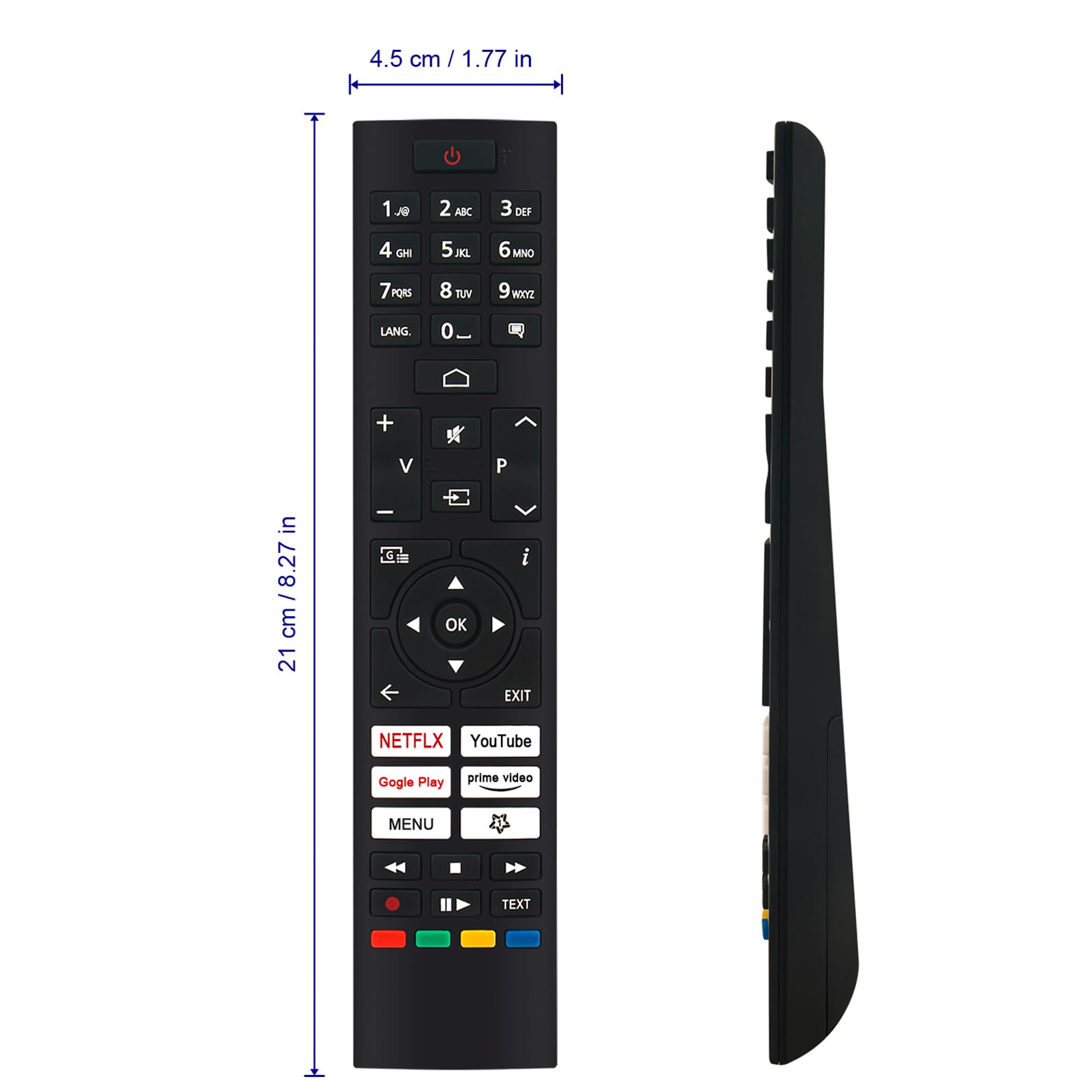 VINABTY Telecomando Sostitutivo RC45157/30109080 Per TV JVC Android E TOSHIBA - 3