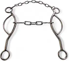 Freio Bridão Levantador Longo Bocal Corrente Inox Cavalo