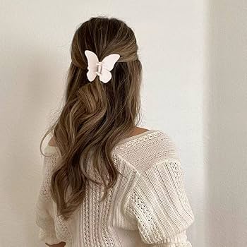 Amazon.co.jp: Bmobuo バタフライヘアクリップ バンスクリップ