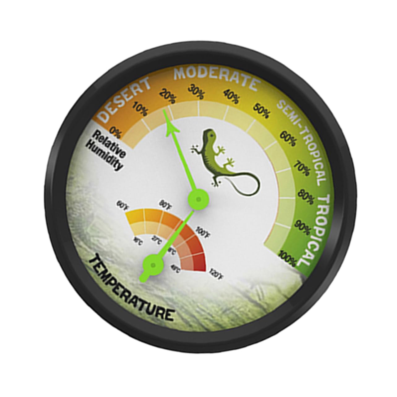Mikikit Digital Reptile Thermometer Hygrometer Waterproof Easy Install Accurate Temp Humidity for Tank