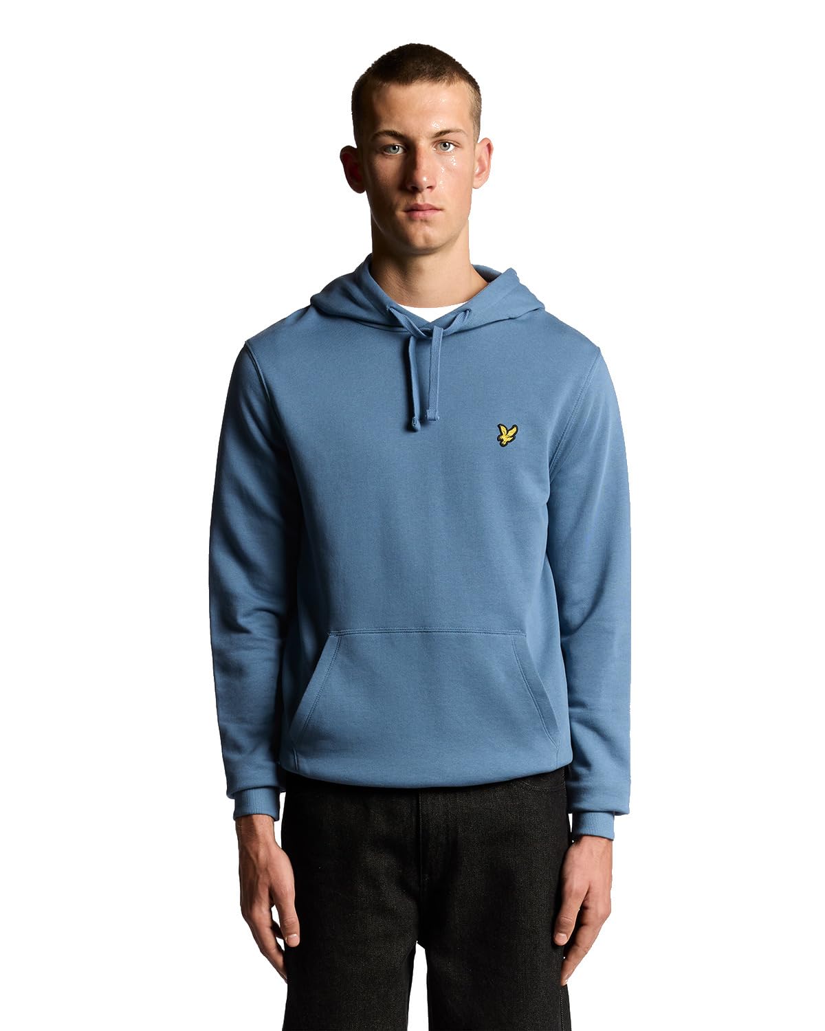 Lyle And Scott Men's Blue Basic Logo Hoodie in Size M, Sports Direct