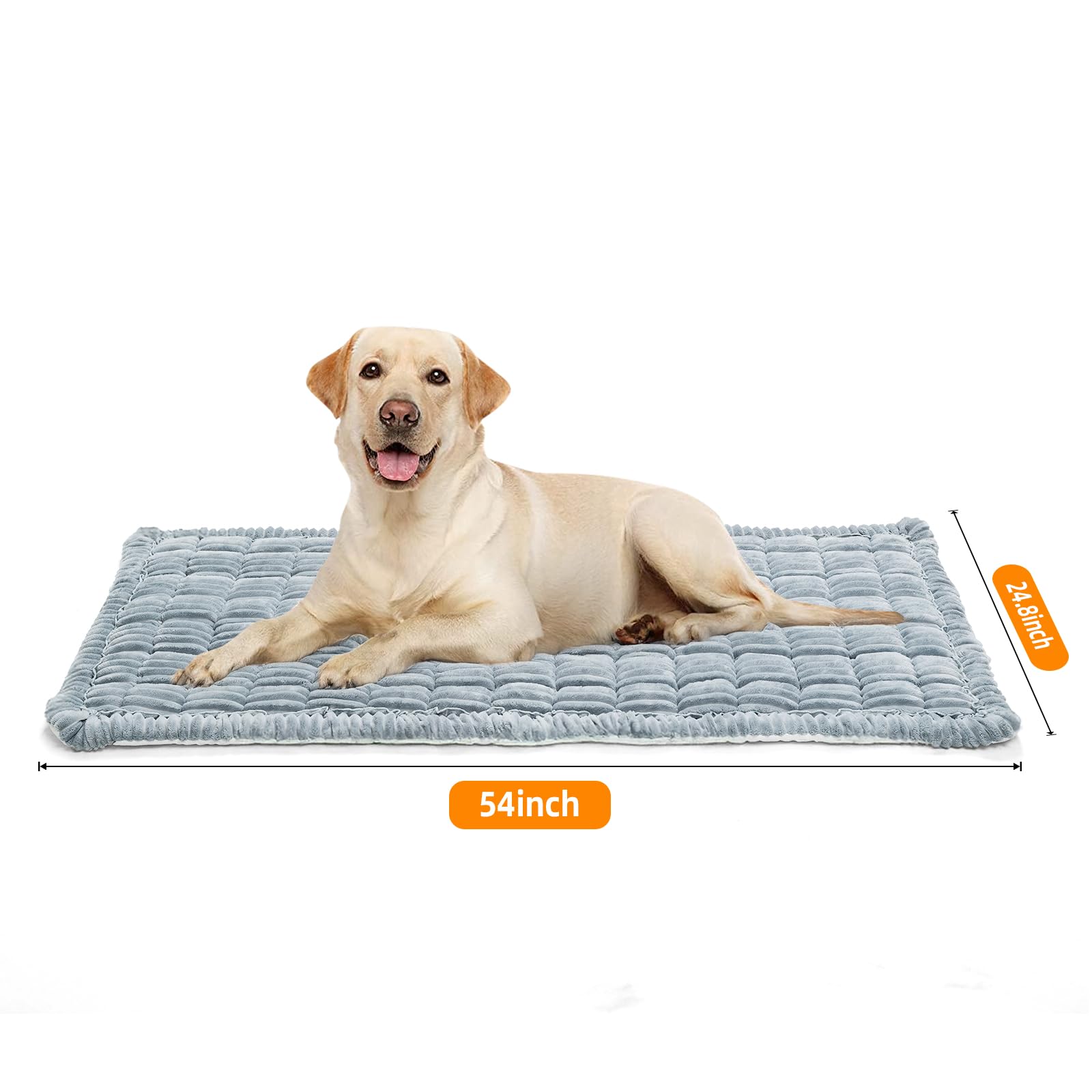 Coprisedile per auto per cani per sedile posteriore, tappetino per animali domestici, tappetino antiscivolo da viaggio per cani per estensione del sedile posteriore, 63 x 137,2 cm, grigio