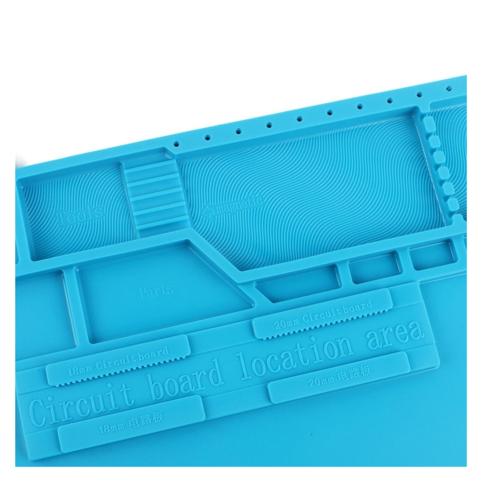 tappeti da lavoro per saldatura S-170 Tappetino for saldatura in silicone morbido con isolamento termico Piattaforma di manutenzione da scrivania for stazione di riparazione di componenti elettrici