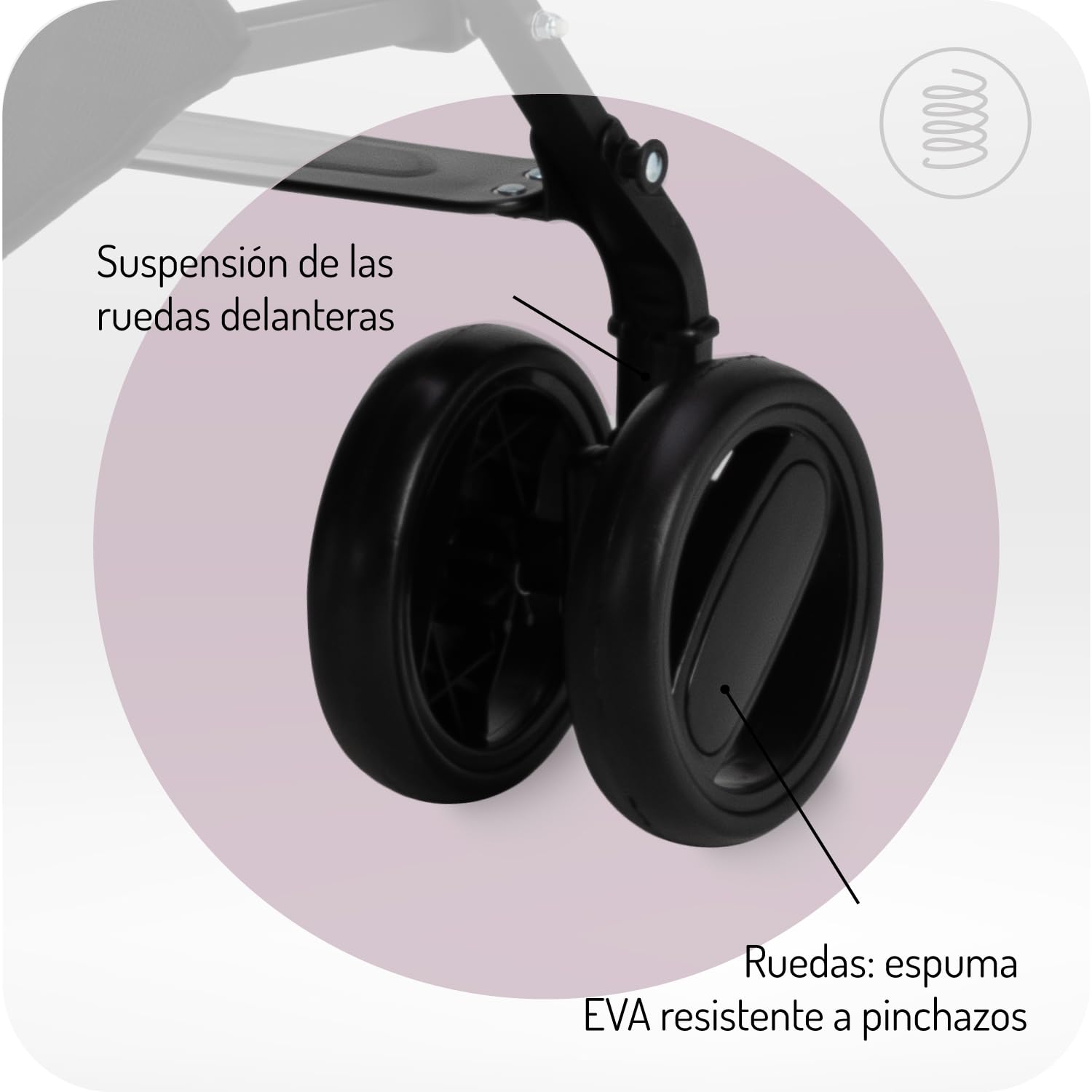 MoMi AKIRA Silla de paseo para niños a partir de 6 meses (hasta 15 kg), arnés ajustable de 5 puntos, bolso, cesta de la compra, protector de lluvia y mosquitera.