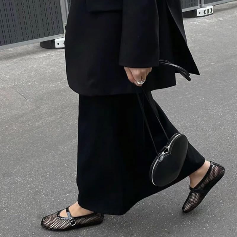 Mesh Ballet Flats Mesh Shoes Women Mesh Flats for Women Mary Jane Flats Balletcore Aesthetic Shoes4