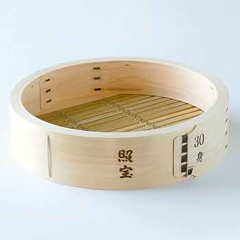 セイロ（檜）　照宝　30cm Amazon｜照宝 中華せいろ 桧製 蒸し板セット φ30cm｜蒸し器