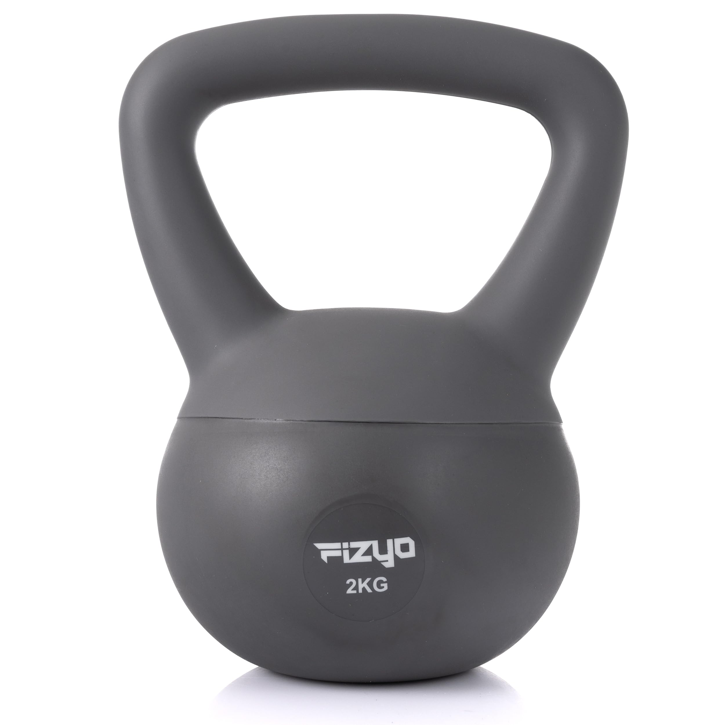 Kettlebell Souple FIZYO 2kg - Poids Musculation PVC Antidérapant - Rempli Sable Fer - Fitness Maison/salle