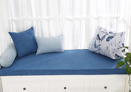 Miniatura 9 de OITTO Cojín de banco personalizado extra largo de 234 plazas, cojín de asiento de lujo para ventana de bahía, banco de patio de jardín al aire libre