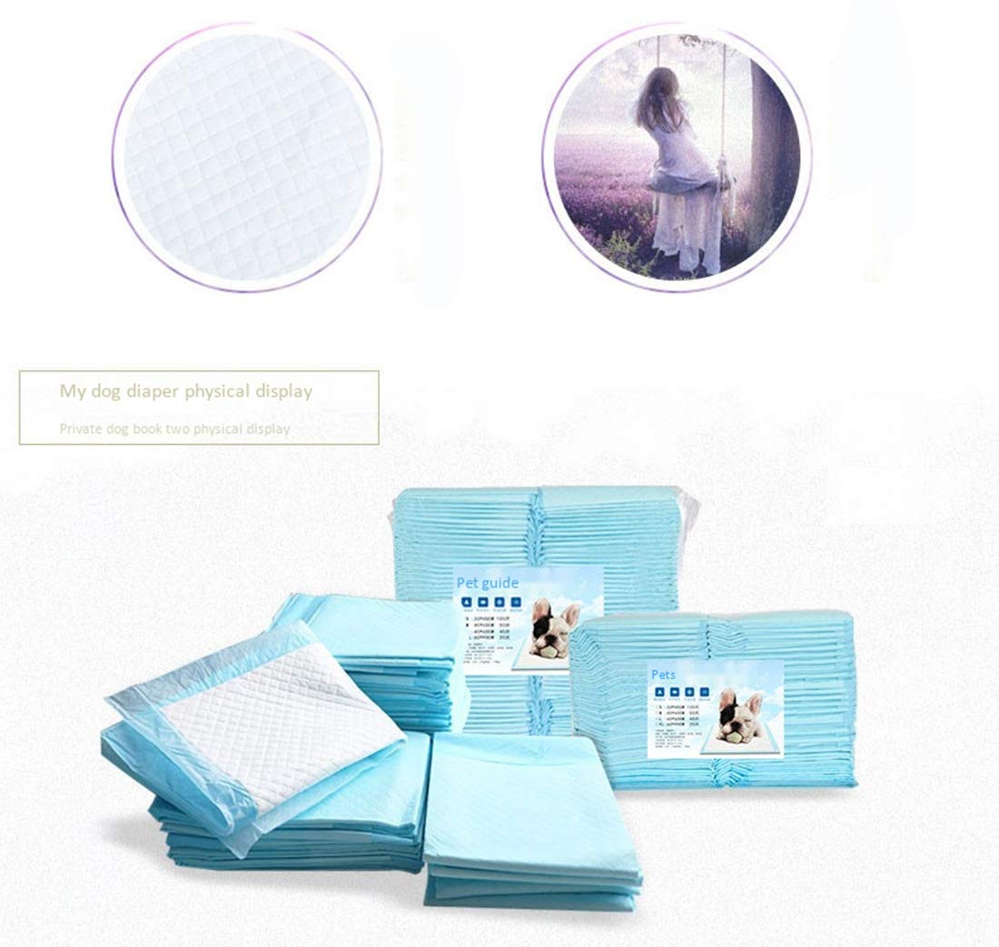 Couches de Chiot Jetables pour Tapis de Dressage pour Animaux 100 Feuilles Épaissir Le Tapis de Pipi pour Chien D'absorption d'eau de Désodorisation