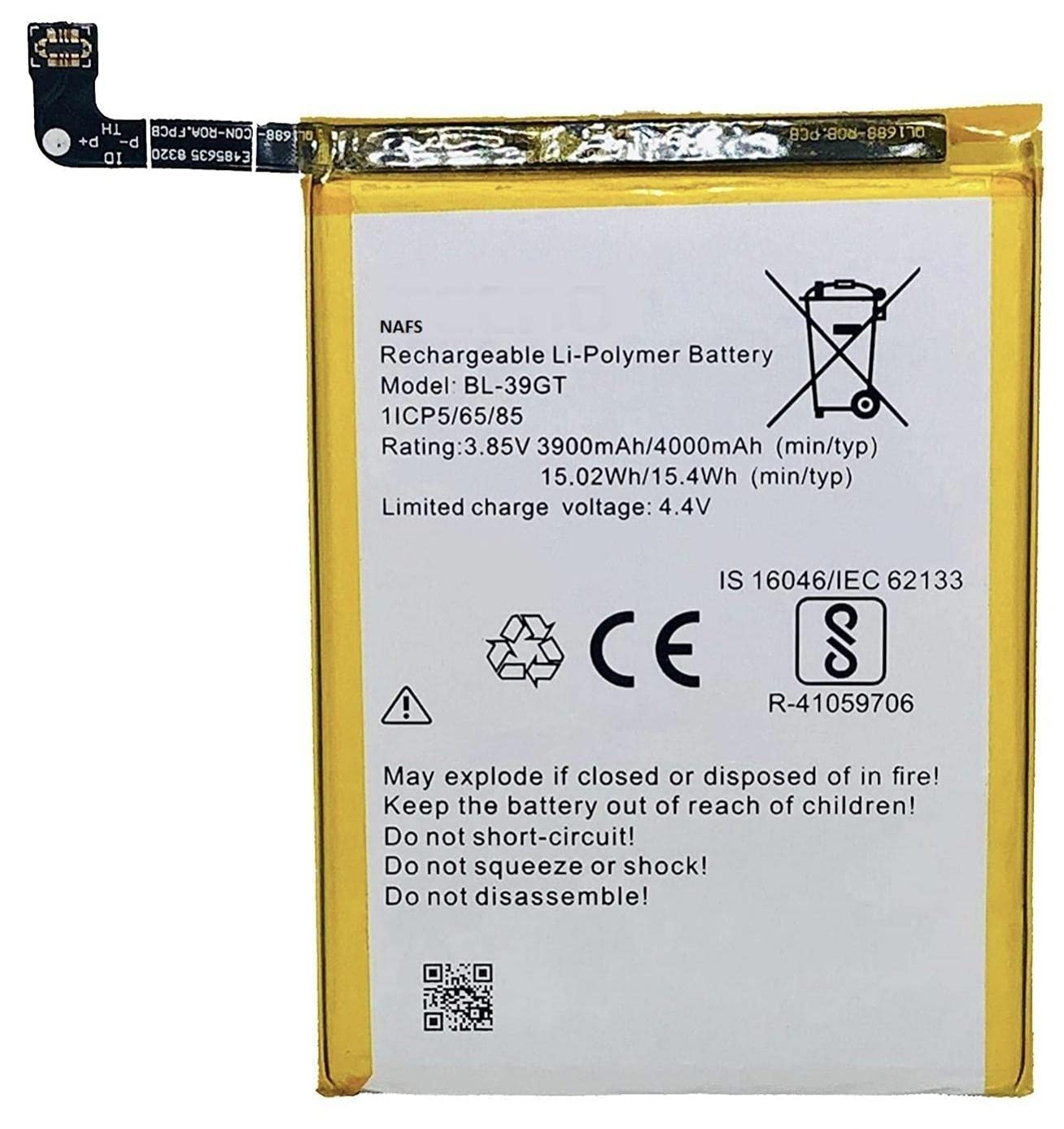 DSELL Mobile Battery for Tecno BL-39GT