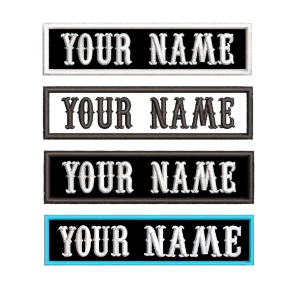 Custom 2PCS Personalized Embroidery Name Patches, Personalized Removable Tactical Patches Hook and Loop, Embroidered Tactical Tags for Backpack Vest Jackets with Iron on Backing