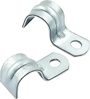 Biaungdo 30 Pack M12 1/2 Inch Zinc Plated Steel Pipe Straps - Heavy Duty One Hole Rigid Conduit Clamps for Secure Pipe Fixing