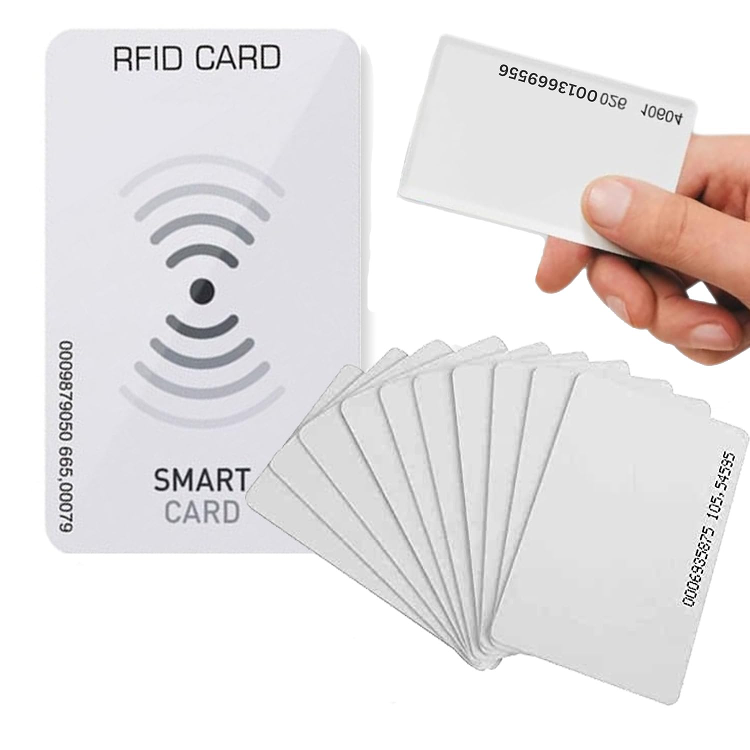 Thin RFID Cards; Thermal Printable Thin 0.8mm Proximity LF 125 kHz for Time Attendance & Access Control System (10)
