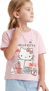 Max Girls Hello Kitty Print Oversized T-Shirt Price In India