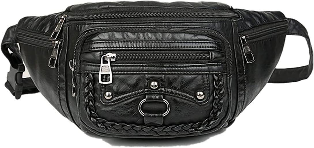 Fanny Pack for Men Women,Crossbody Bag with Multiple Pockets,Sturdy Zippers for Hiking Running Shopping Cycling.