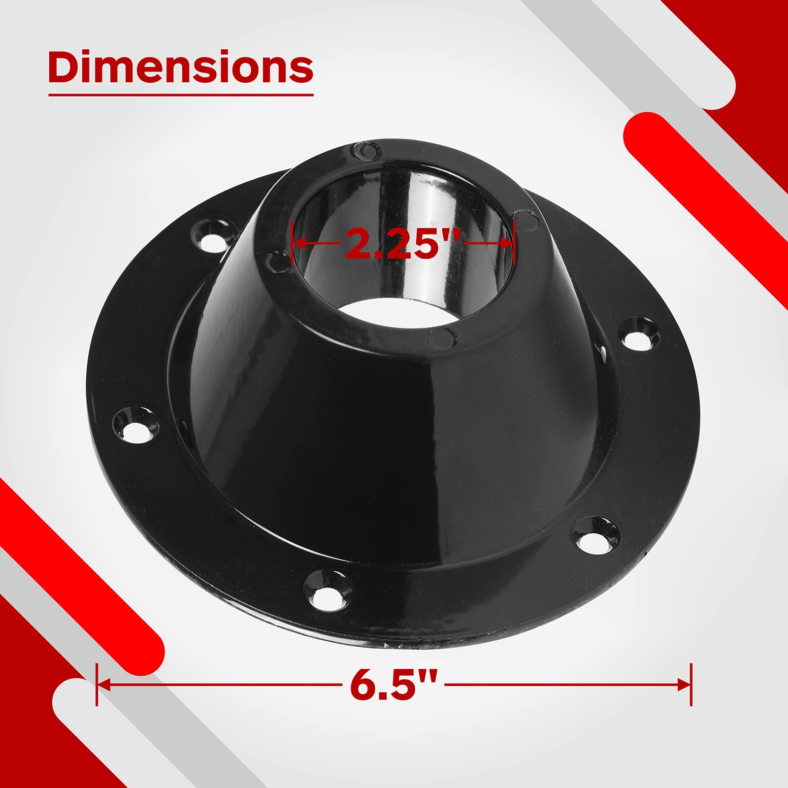 TonGass (2Pack Black RV Table Base (Standard Size) Aluminum Pedestal Table