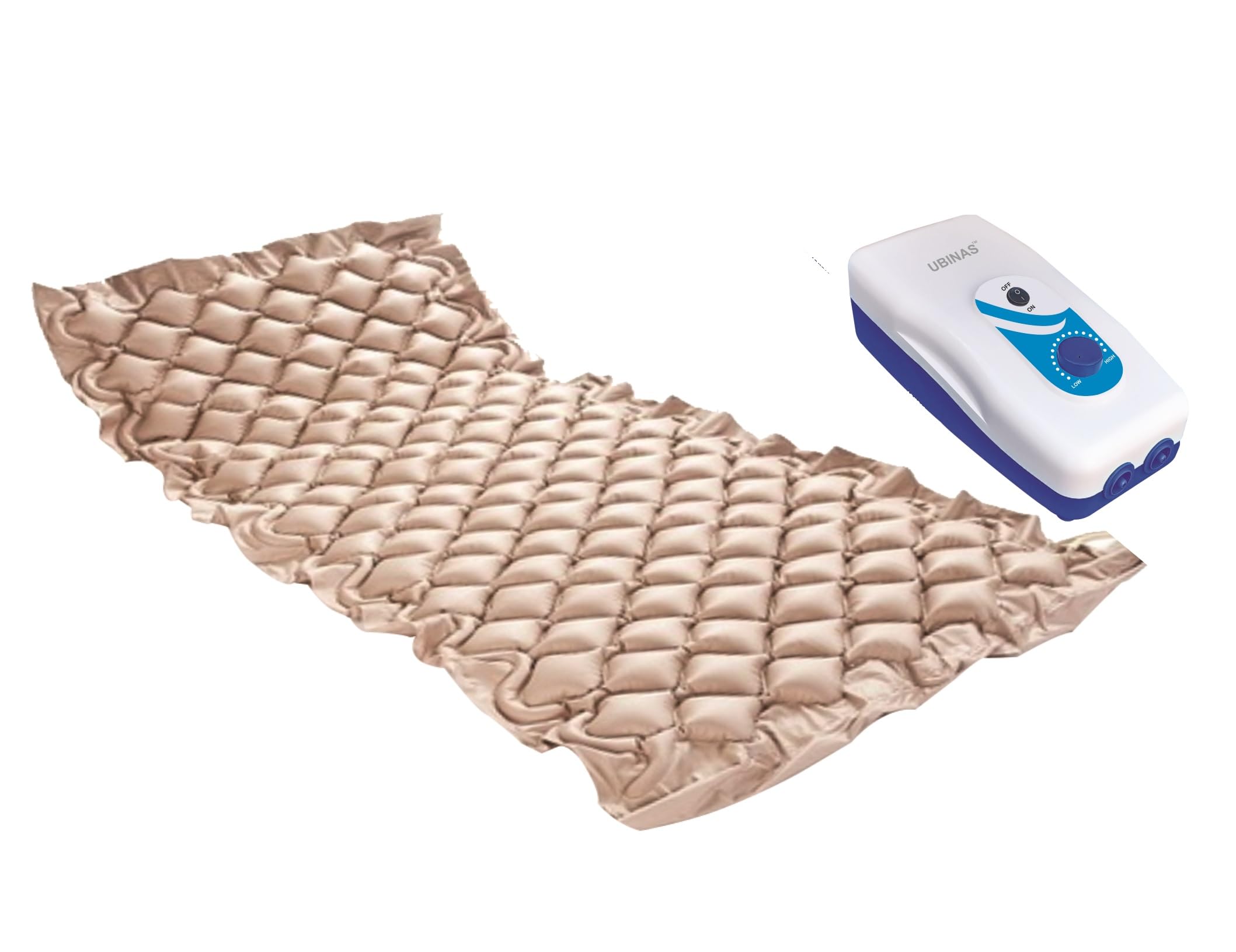 Air Mattress Sore Bed for Patient Anti Decubitus Mattress Air Pump & Bubble Mattress Massager UBAB001 (Beige)