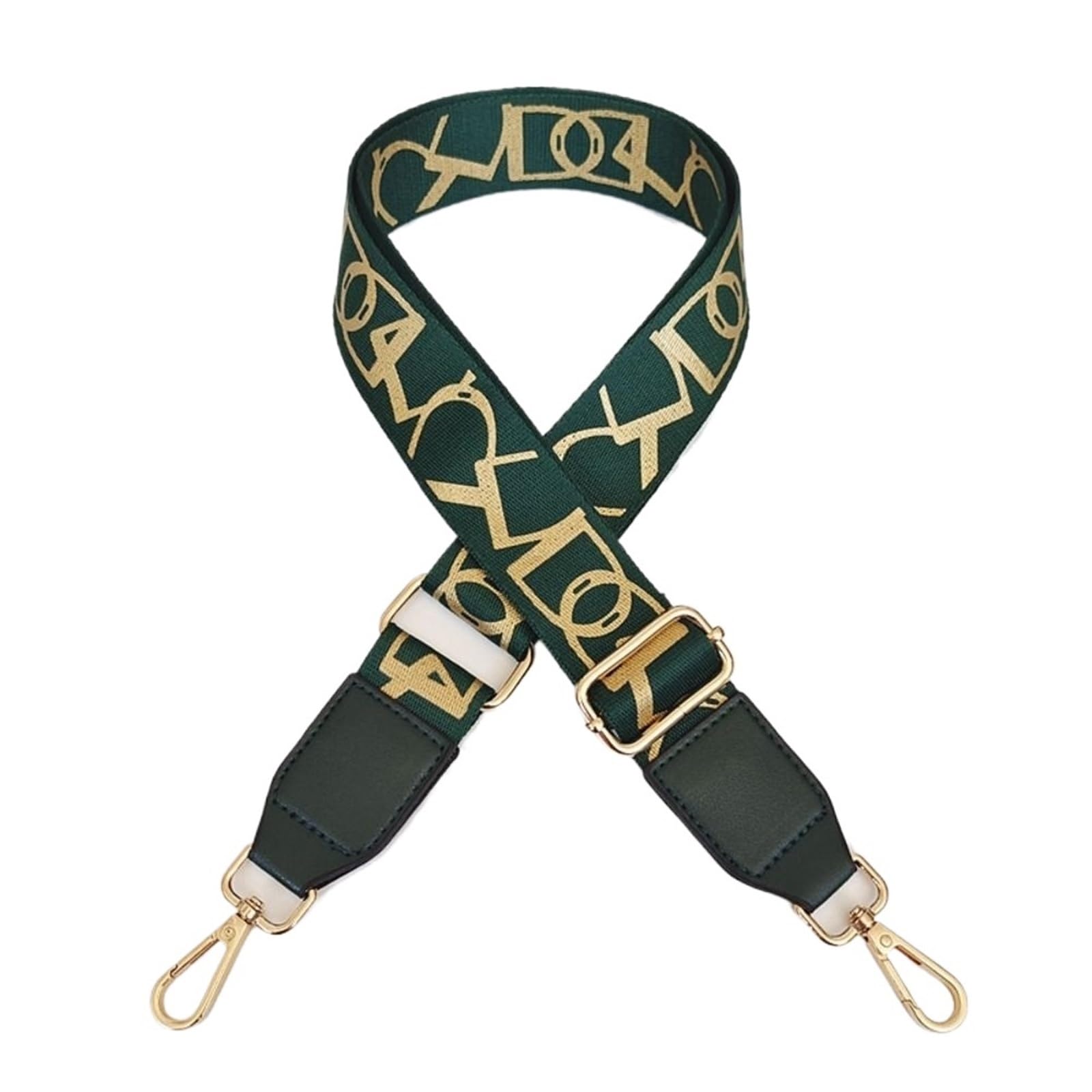 Bretelle pour sac à bandoulière réglable et détachable sangle large verte