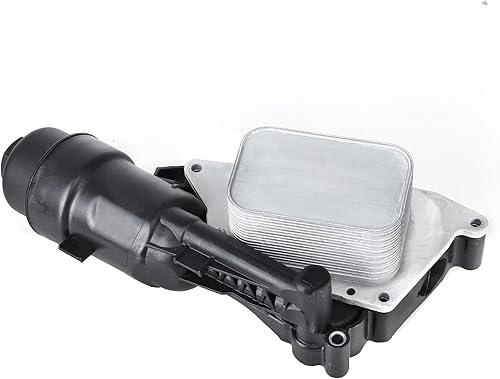 Miniatura 4 de A-Premium Conjunto de carcasa de filtro de enfriador de aceite de aleación de aluminio compatible con BMW F48 Series X1 2016-2019, F39 Series X2