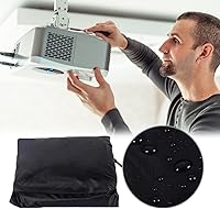 Vista 5 de Cubierta antipolvo para proyector de video de techo en casa o instalación al aire libre, funda de protección impermeable a prueba de polvo, 14 x 14
