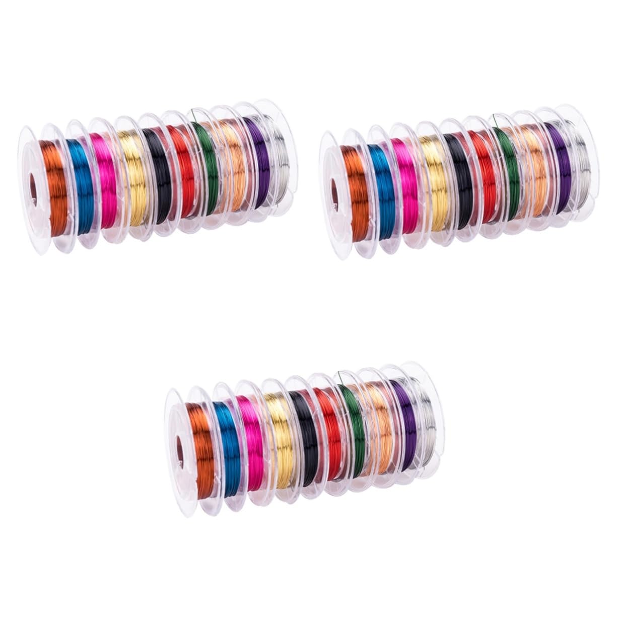 SHINEOFI 3 Set Di Perline Di Rame Da 0 8 Mm Flessibili E Robuste Per La Creazione Di Gioielli E Decorazioni Per La Casa 10 * 3