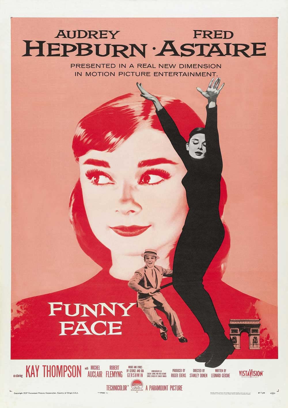 Omg Printing Audrey Hepburn Funny Face Poster/Print/Picture Satin Photo Paper - A3-297Mm X 420Mm