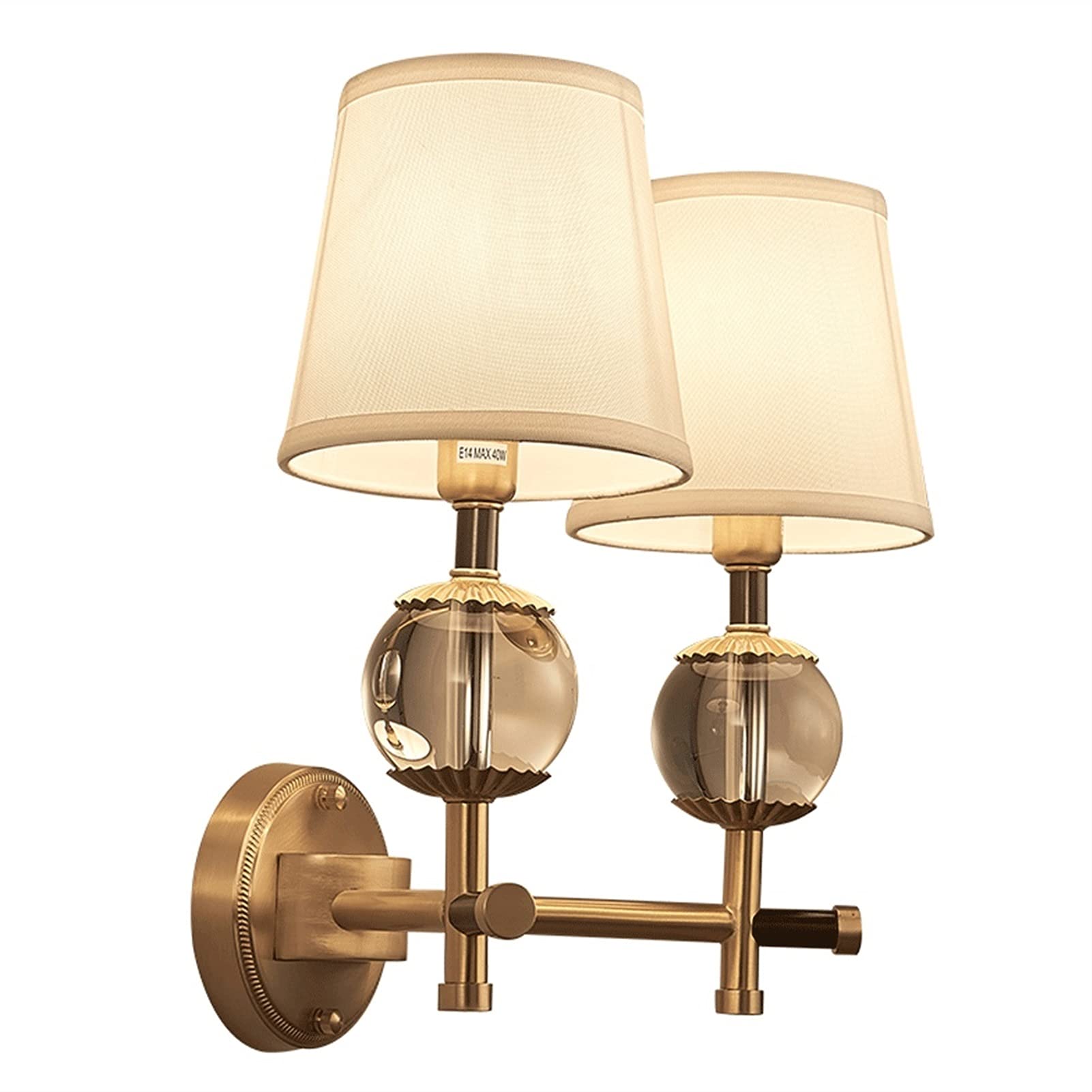European Wall Light Modern Led Wall Light Sconce American Copper Wall Lamp Living Room Wall Lamp Bedroom Bedside Lamp Corridor Aisle Bathroom Mirror Front Bracket Light Fashion Warmth Romance ,Wall La