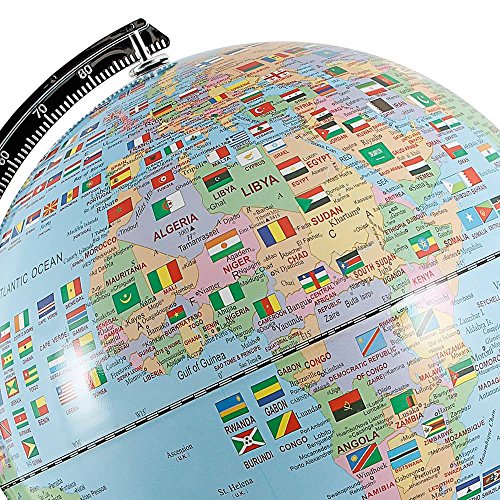 Globo Didático com Som em Inglês Fullway em Alumínio - 42x31 cm