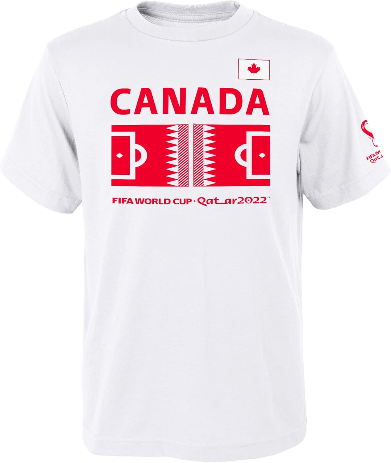 Outerstuff International Soccer Mens FIFA World Cup Local Pitch Short Sleeve Tee