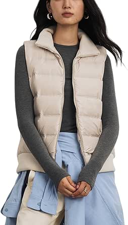 Gilet Sans Manches Athleta Argent Taille S - Duvet D'oie Léger, Running Et Gym