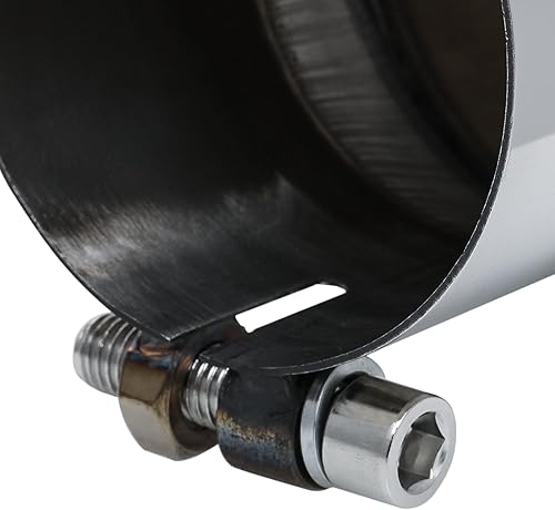 Miniatura 7 de M-AUTO Silenciador universal de entrada y salida de 4 pulgadas y 6 pulgadas, longitud total de 15 pulgadas, accesorios de acero inoxidable