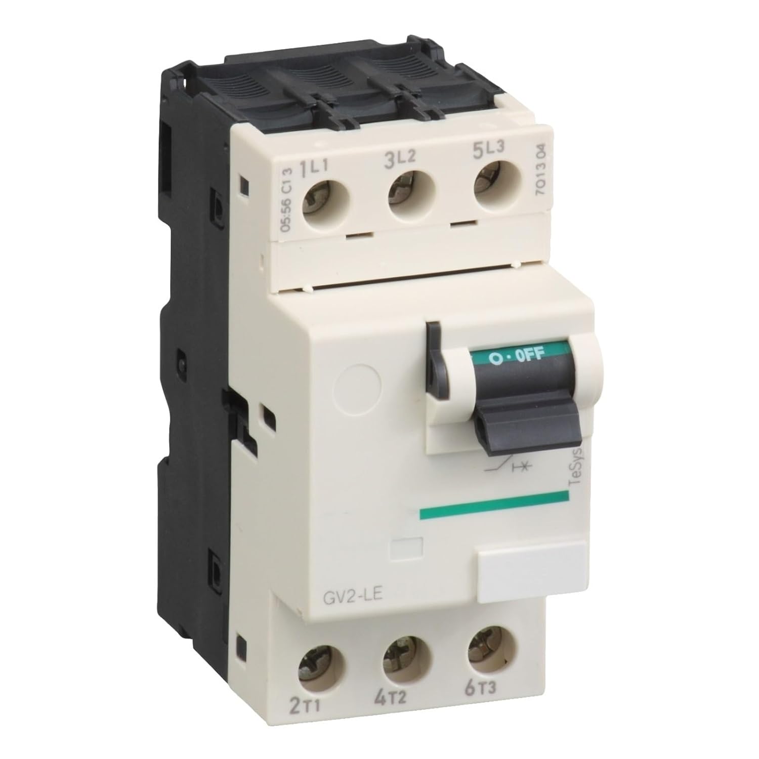 GV2LE10 GV2-LE10 Motor Circuit Breaker, GV2, 3P, 6.3 A, Magnetic, Toggle Control, Screw clamp terminals