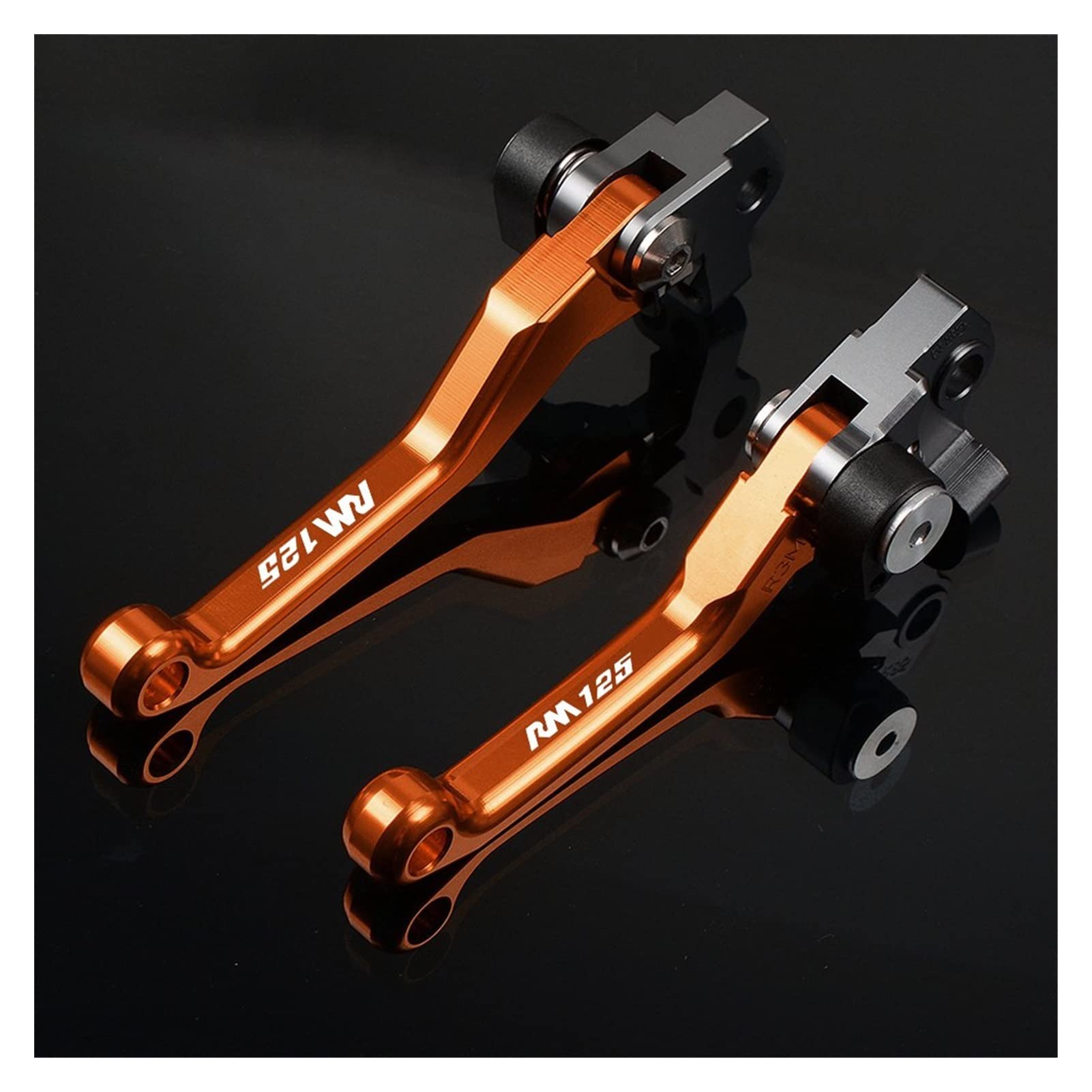 VTAIEX Motorbike Accessories Motorcycle Accessories Brake Clutch Levers for Suzuki RM125 RM 125 1996-2003 1997 1998 1999 2000 2001 2002(Orange)