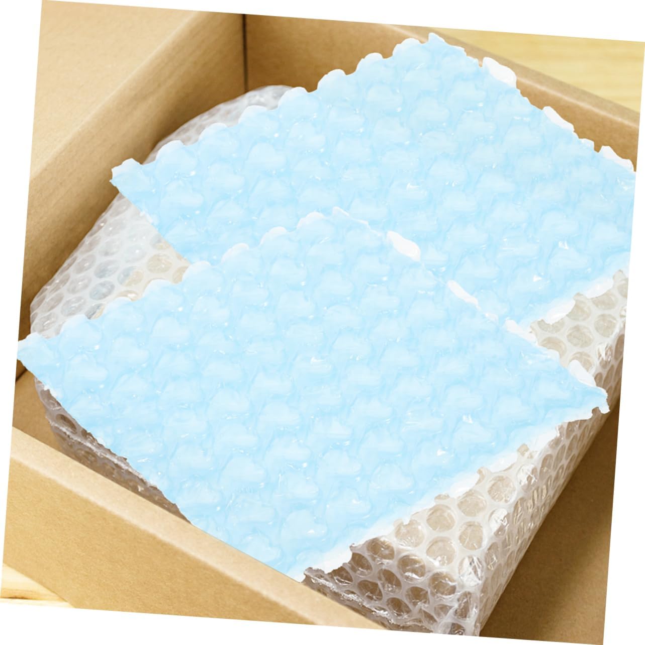 Bubble Bag 100pcs Heart Bubble Mailer Pouches for Packaging 10x10 Inches Blue