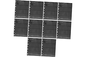 Preserve Your Stamp Collection: 10-Sheet Stamp Stockbook for Currency and Loose-Leaf Stamps