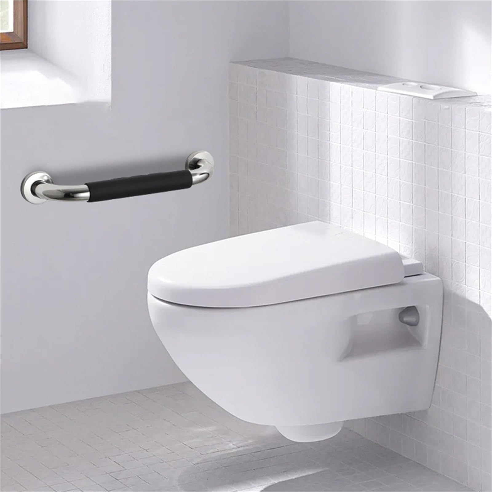agarraderas baño Barra de Apoyo para baño Familiar de 2 Piezas, Barra de Apoyo de Seguridad, Barra de Apoyo para Personas con discapacidad, Acero Inoxidable Tirador de baño(50cm 2pcs)
