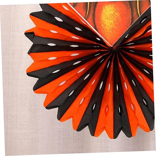 Miniatura 8 de BESTOYARD Decoración retro de Halloween, decoración de pared de papel, decoración de techo de Halloween, decoración para colgar en el techo,