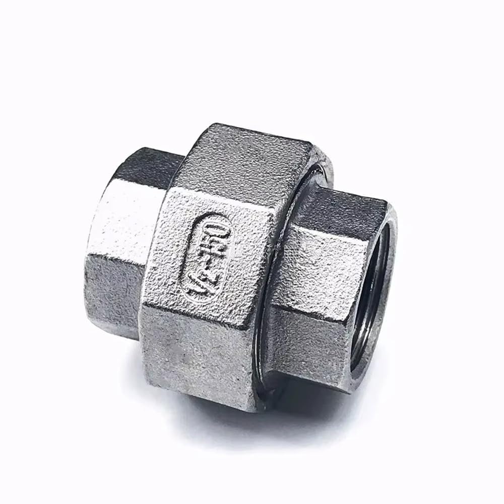 Junta de tubería de acero inoxidable 304, accesorios de hardware fundido de 1/4 a 1-1/2 pulgadas con roscas internas y externas, conectores de fontanería duraderos para varias aplicaciones